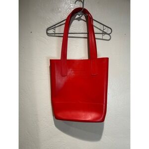 Hunter Original Red Rubber Tote Bag Waterproof Shoulder Bag Large Logo